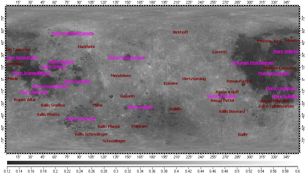 Top-level map: Moon featured Albedo